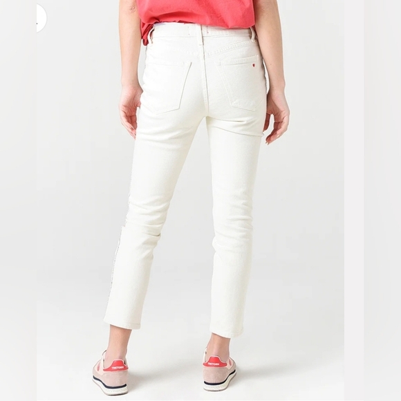 NEW! SUNDRY, Women's Side Stitch Slim‎ Straight Jean, Vanilla, Size 29, NWT - Picture 3 of 16